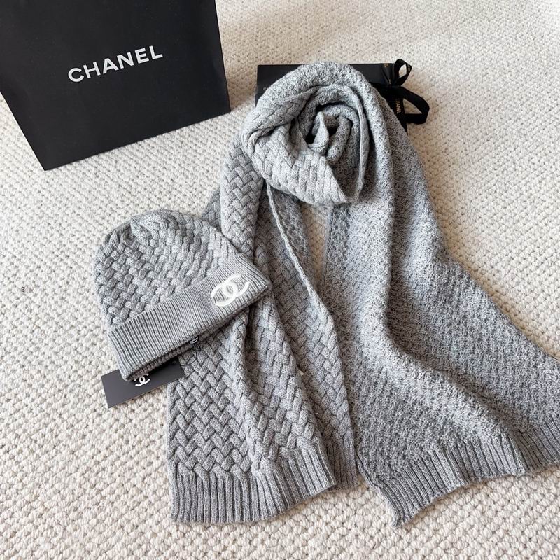 Chanel scarf hat dx (166)