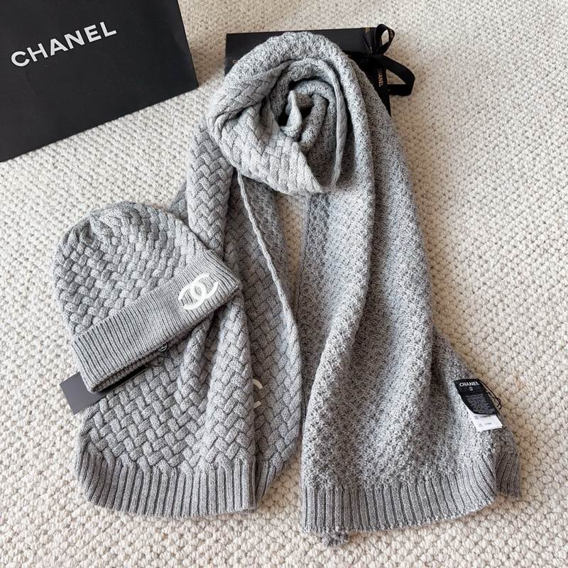 Chanel scarf hat dx (168)