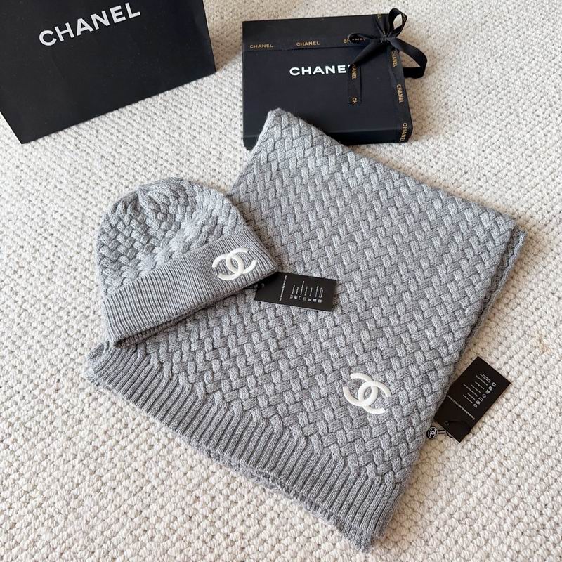 Chanel scarf hat dx (171)