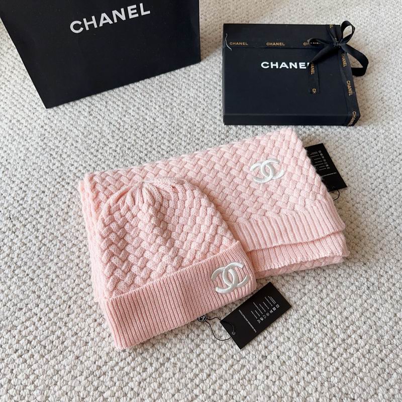 Chanel scarf hat dx (181)