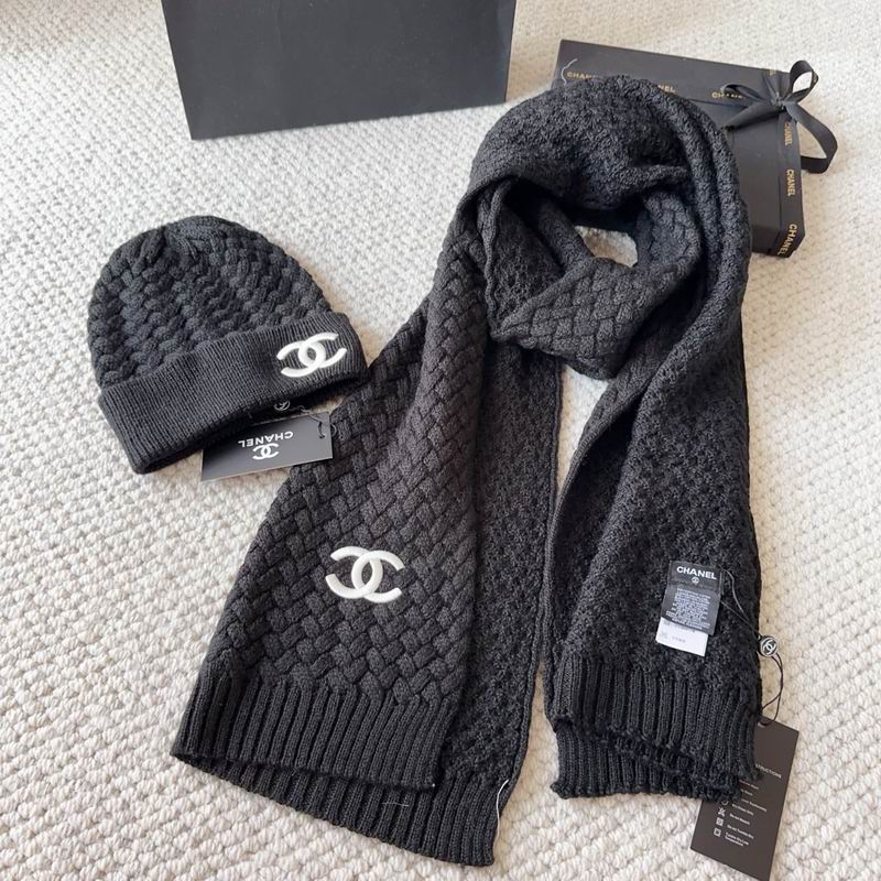 Chanel scarf hat dx (193)