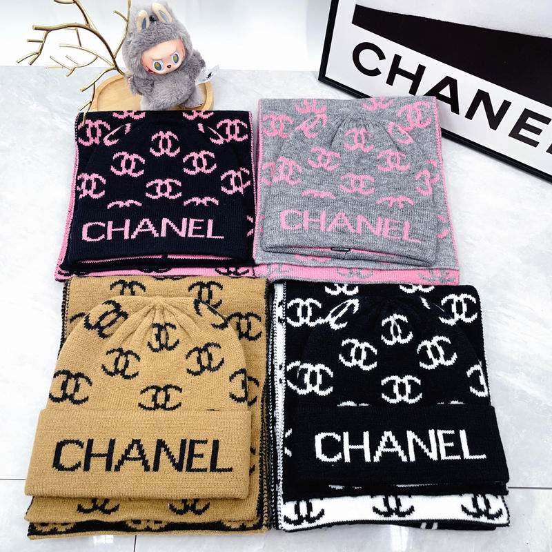 Chanel scarf hat dx (623)