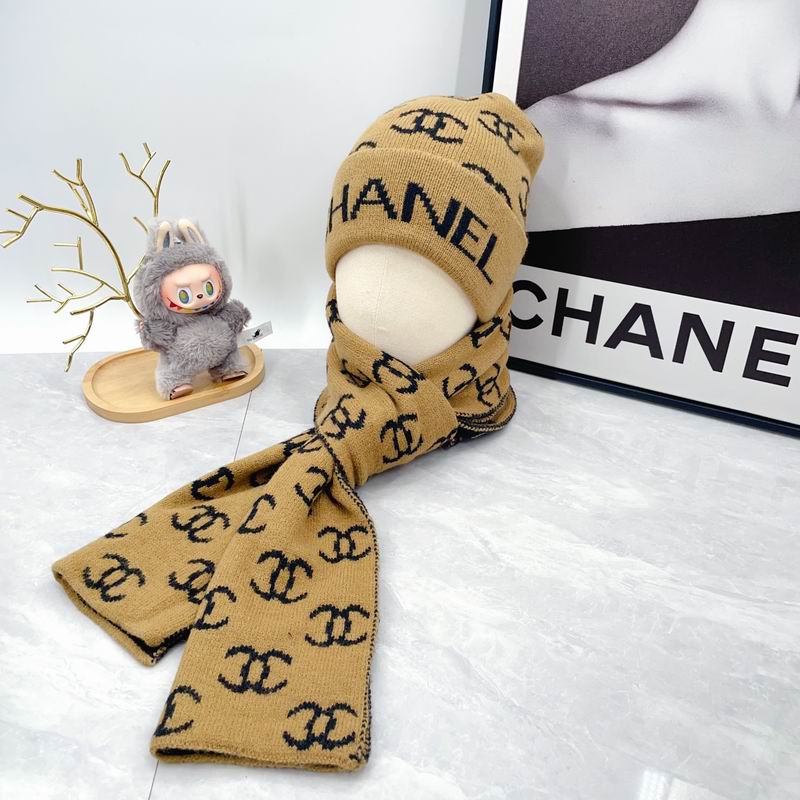 Chanel scarf hat dx (631)