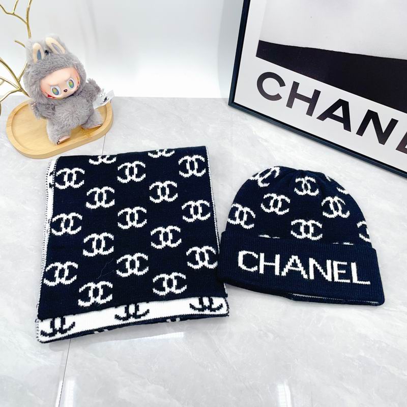 Chanel scarf hat dx (636)