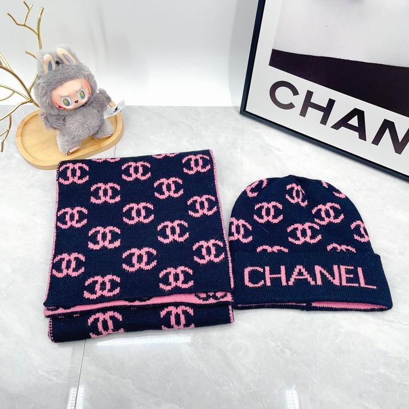 Chanel scarf hat dx (654)