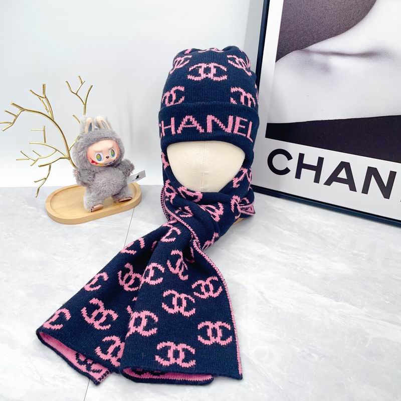 Chanel scarf hat dx (658)