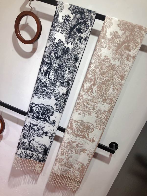 Dior Scarf 45X200cm 59%羊绒41%羊毛 E29 (1)