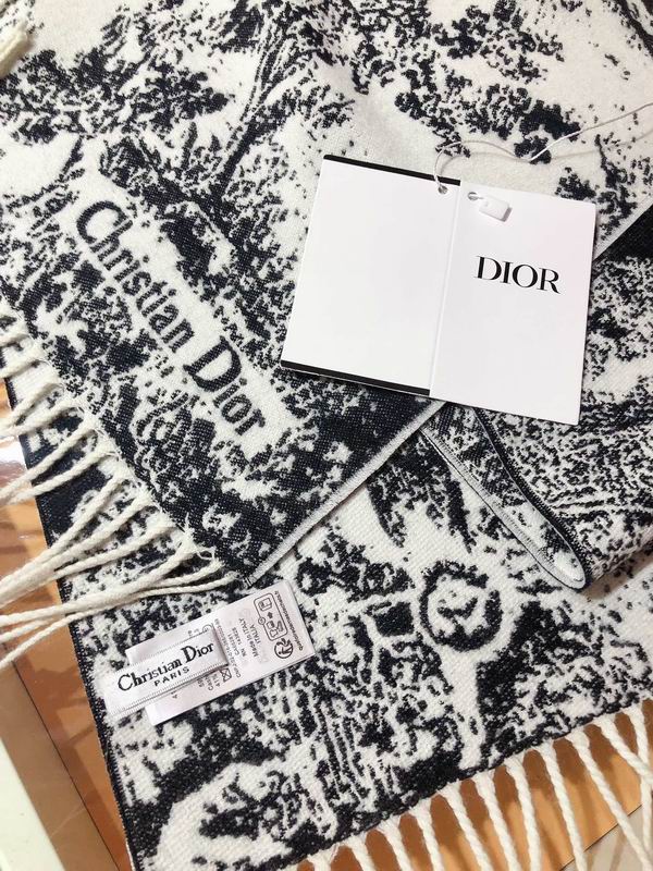 Dior Scarf 45X200cm 59%羊绒41%羊毛 E29 (12)