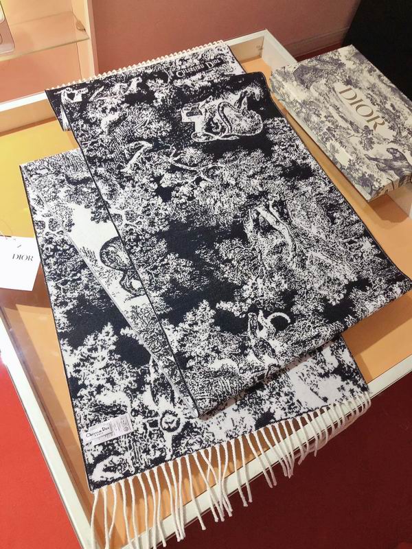 Dior Scarf 45X200cm 59%羊绒41%羊毛 E29 (13)