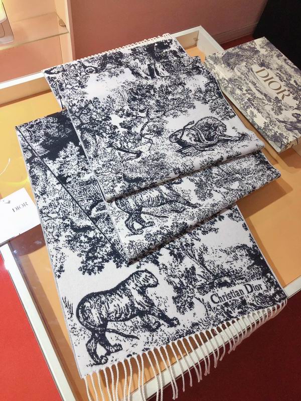 Dior Scarf 45X200cm 59%羊绒41%羊毛 E29 (14)
