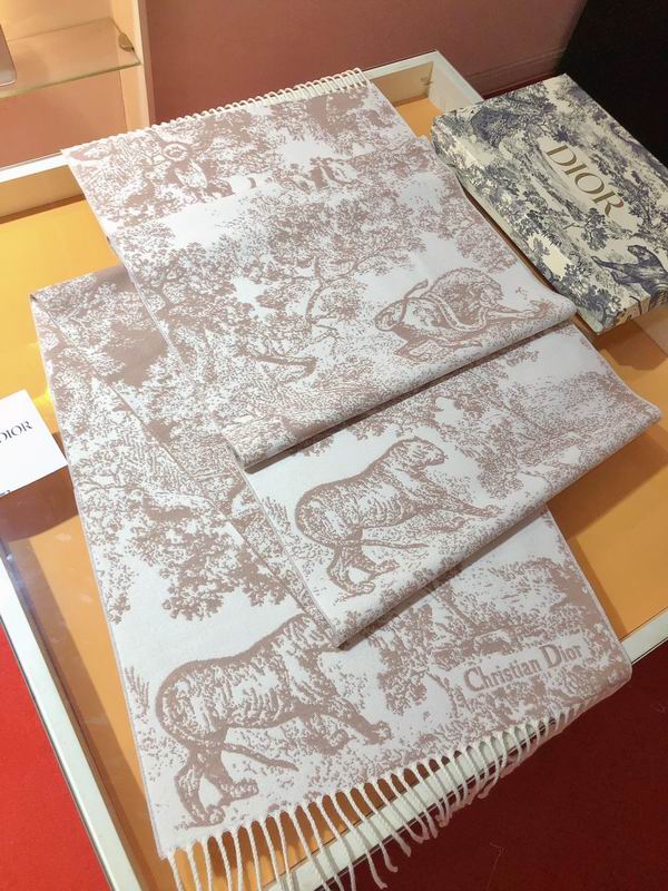 Dior Scarf 45X200cm 59%羊绒41%羊毛 E29 (5)