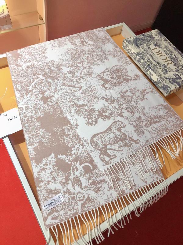 Dior Scarf 45X200cm 59%羊绒41%羊毛 E29 (6)