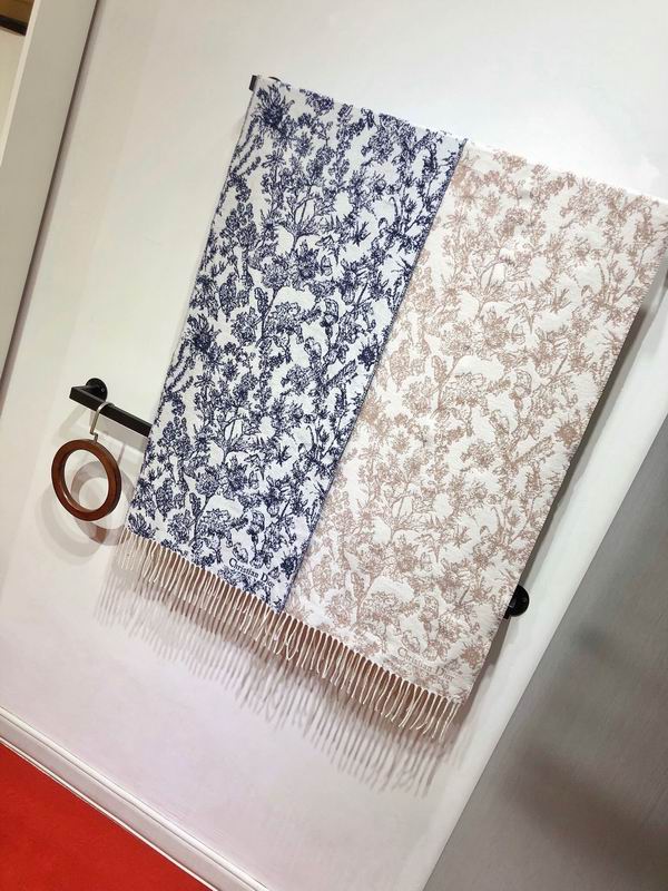 Dior Scarf 45X200cm 59%羊绒41%羊毛 E31 (1)