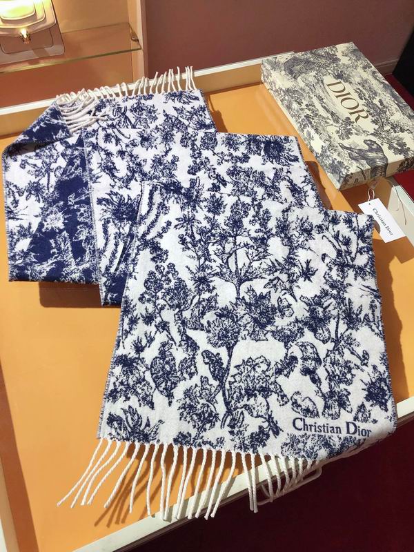 Dior Scarf 45X200cm 59%羊绒41%羊毛 E31 (6)