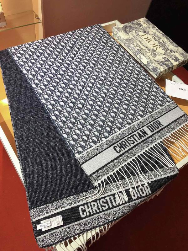 Dior Scarf 48X200cm 59%羊绒41%羊毛 E30 (5)