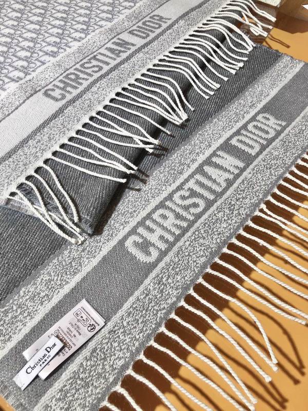 Dior Scarf 48X200cm 59%羊绒41%羊毛 E30 (8)