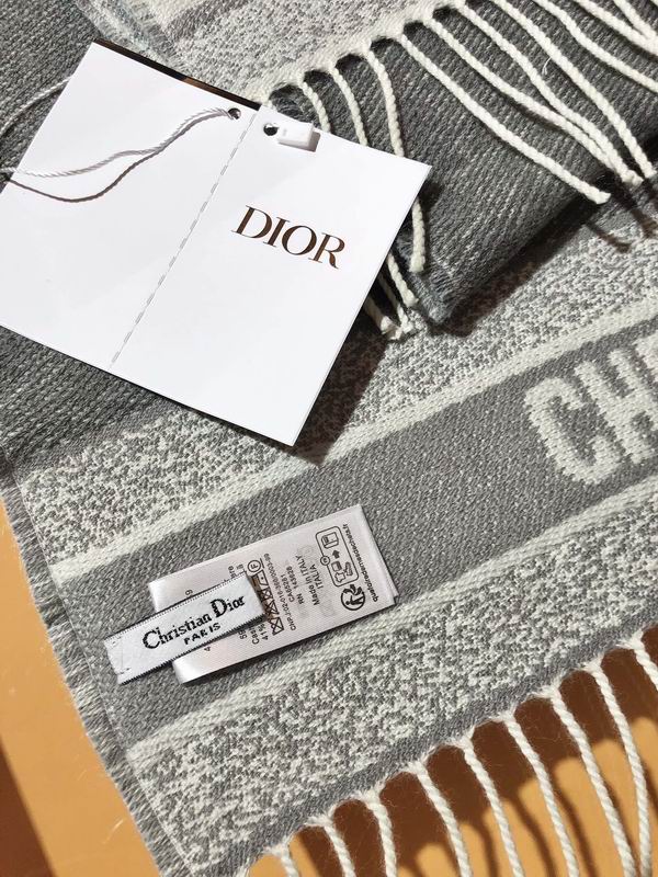 Dior Scarf 48X200cm 59%羊绒41%羊毛 E30 (9)