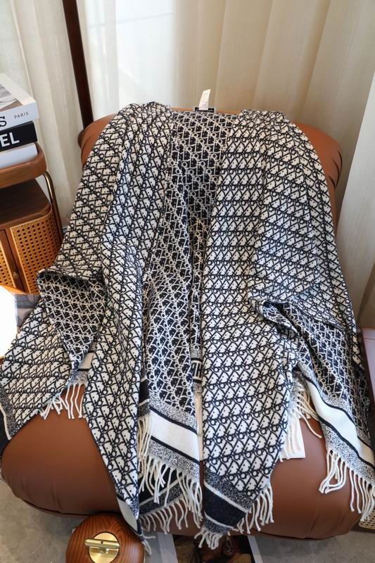 Dior cloak 140X180cm 100%山羊绒 E38 (6)