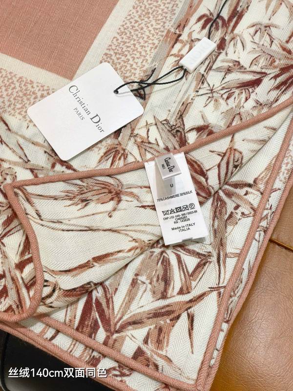 Dior scarf 140X140cm 70%羊绒30%真丝 E04 (20)