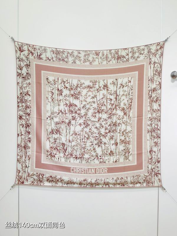 Dior scarf 140X140cm 70%羊绒30%真丝 E04 (24)