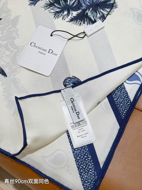 Dior silk scarf 90X90cm E13 (5)