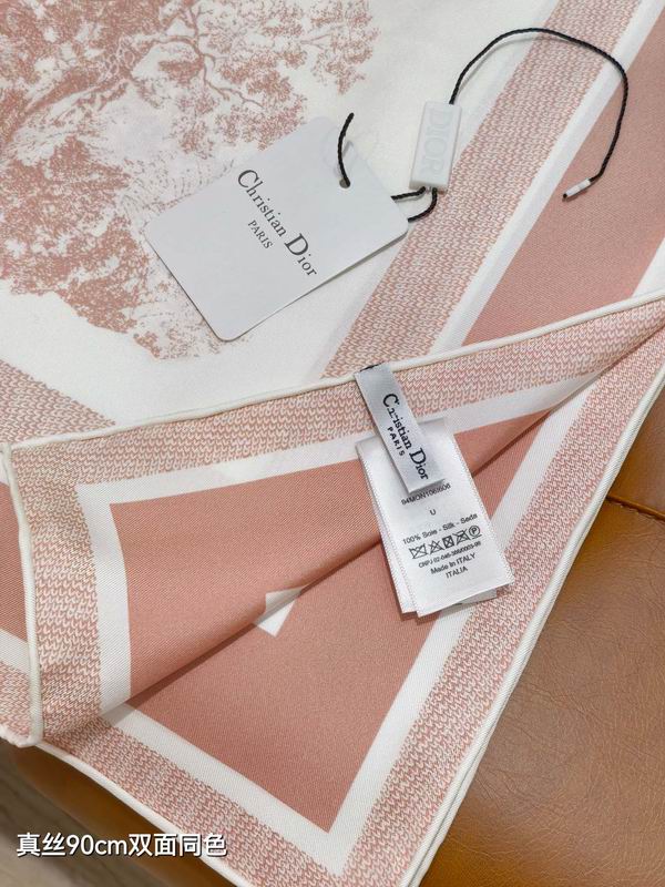 Dior silk scarf 90X90cm E18 (24)