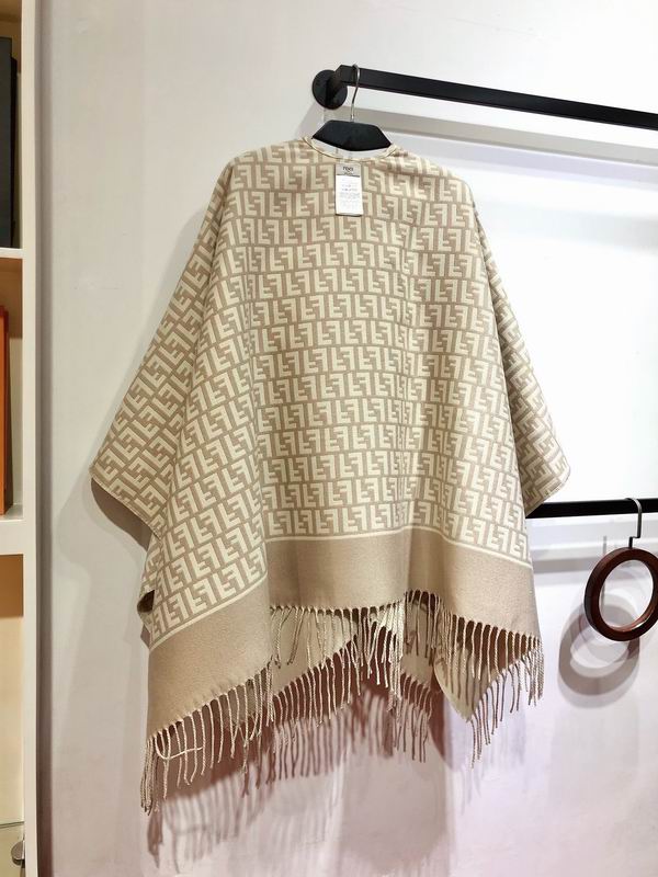 Fendi cloak 145X145cm 51%羊毛49%羊绒 E22 (14)