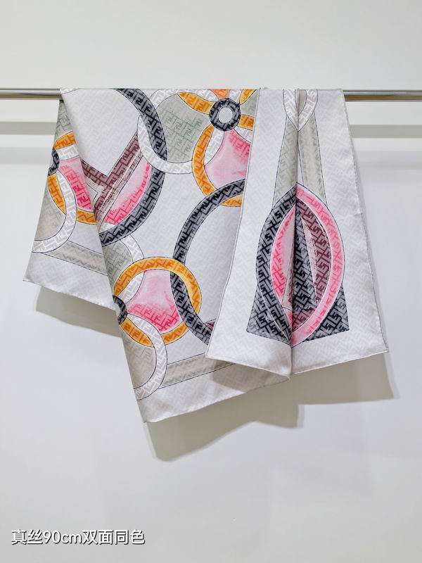 Fendi silk Scarf 90X90cm E08 (3)