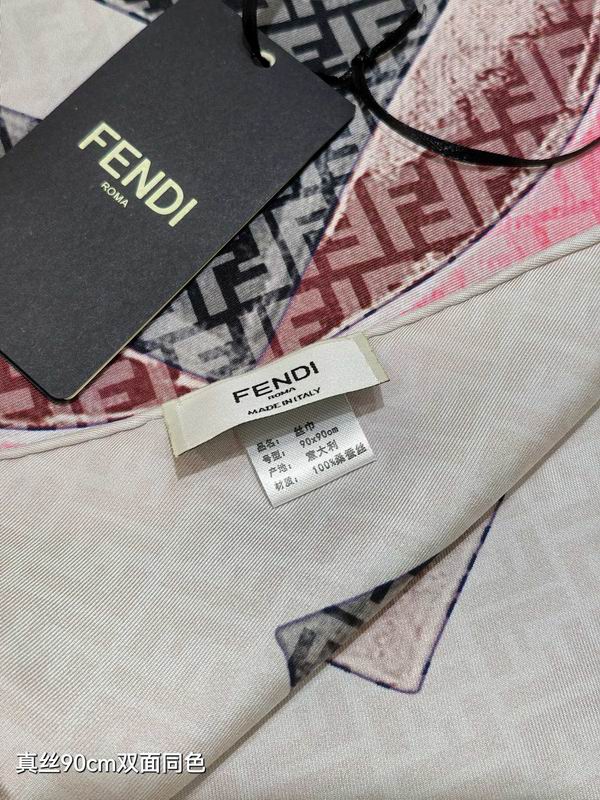 Fendi silk Scarf 90X90cm E08 (4)