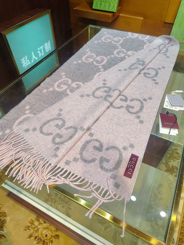 Gucci Scarf 45X200cm 100%羊绒 E27 (17)