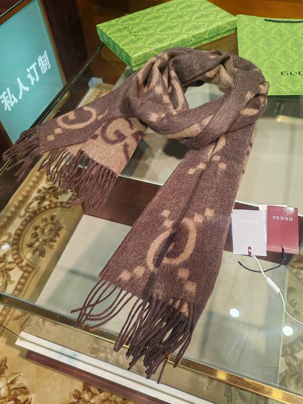 Gucci Scarf 45X200cm 100%羊绒 E27 (23)