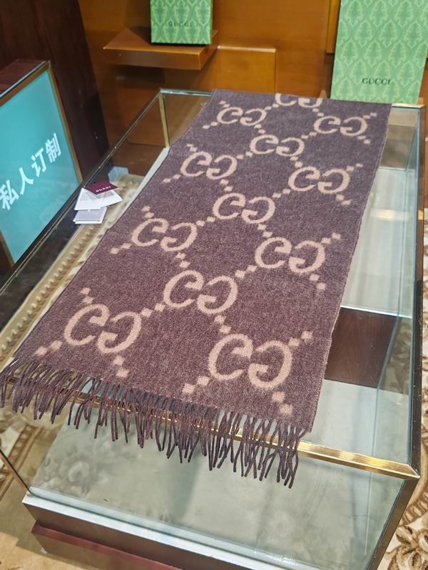 Gucci Scarf 45X200cm 100%羊绒 E27 (27)