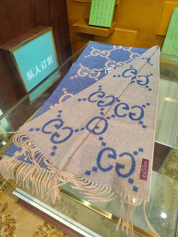 Gucci Scarf 45X200cm 100%羊绒 E27 (35)