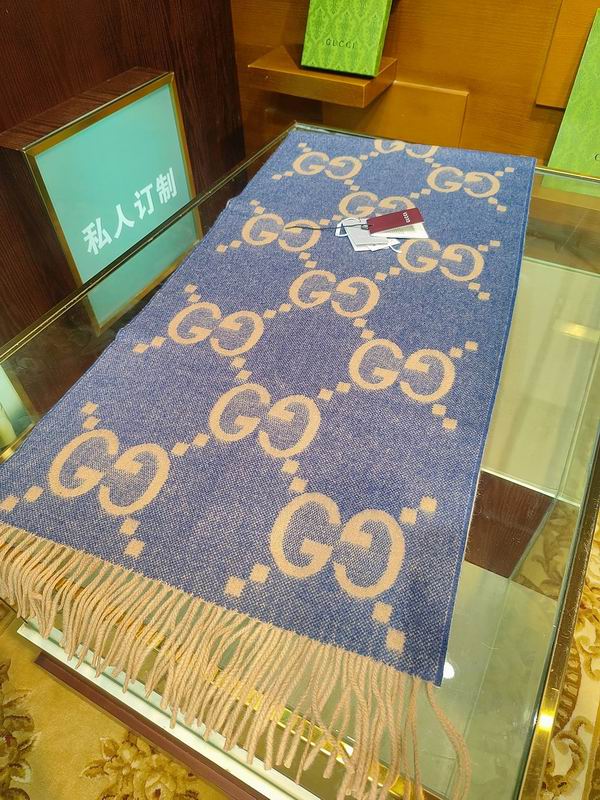 Gucci Scarf 45X200cm 100%羊绒 E27 (36)