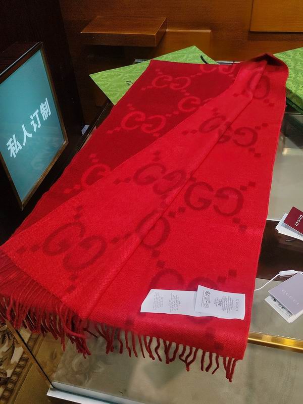 Gucci Scarf 45X200cm 100%羊绒 E27 (42)