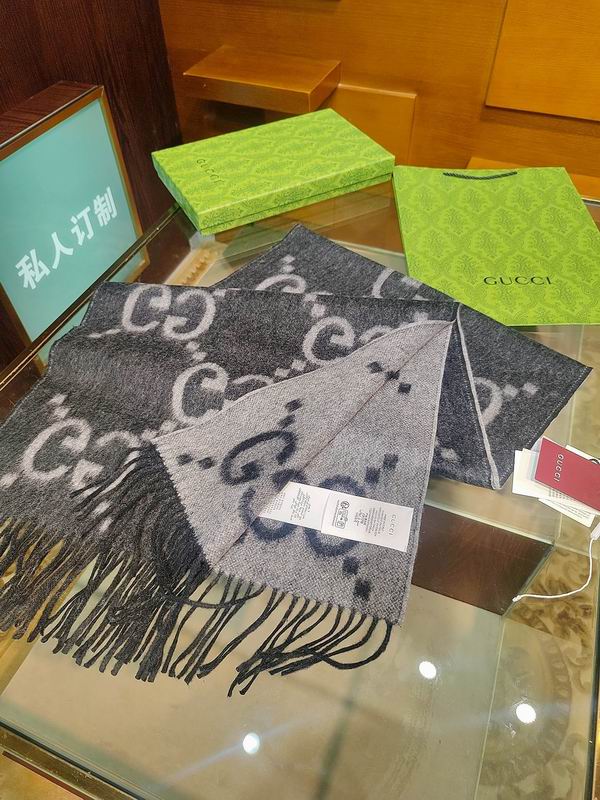 Gucci Scarf 45X200cm 100%羊绒 E27 (49)
