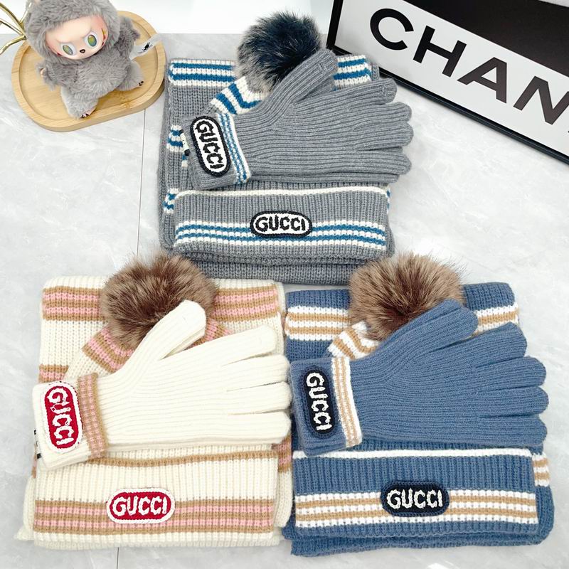 Gucci Scarf Hat Gloves dx (247)
