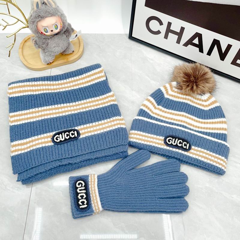 Gucci Scarf Hat Gloves dx (262)