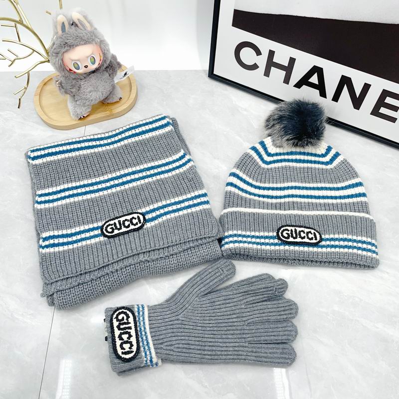 Gucci Scarf Hat Gloves dx (271)