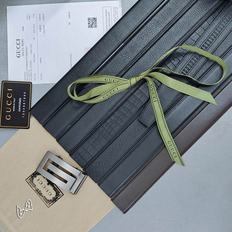 Gucci belt 35mmX90-125cm lb (45)