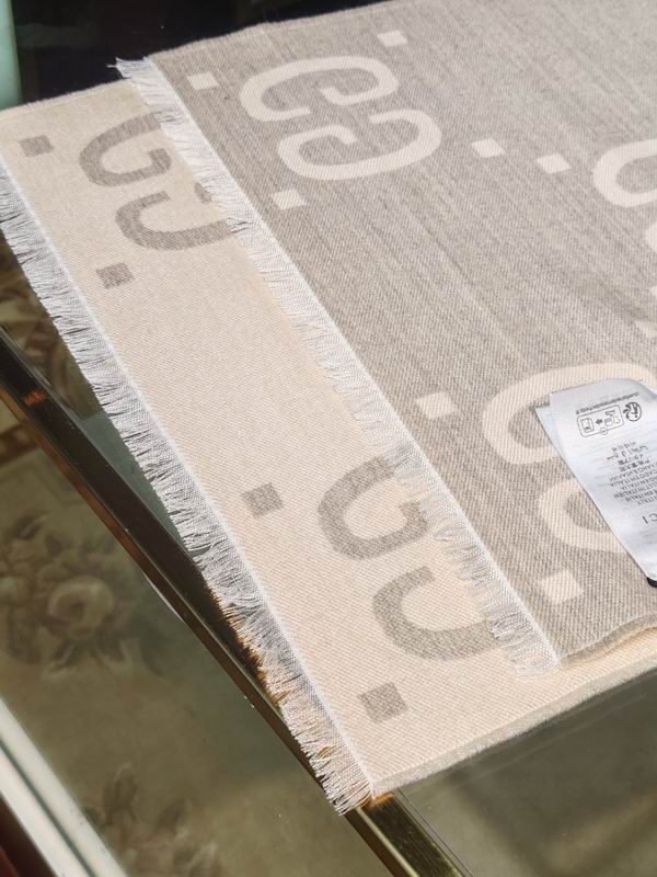 Gucci scarf 35X190cm 91%羊毛9%真丝 E29 (11)