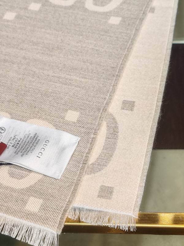 Gucci scarf 35X190cm 91%羊毛9%真丝 E29 (12)