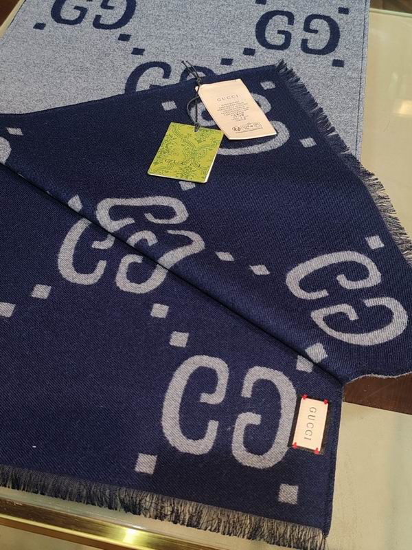 Gucci scarf 35X190cm 91%羊毛9%真丝 E29 (3)