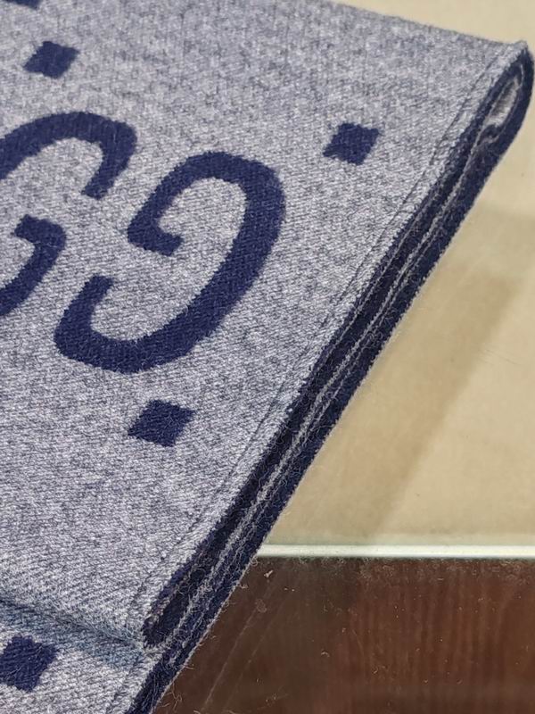 Gucci scarf 35X190cm 91%羊毛9%真丝 E29 (4)