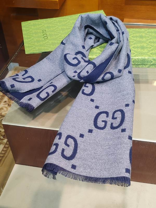 Gucci scarf 35X190cm 91%羊毛9%真丝 E29 (6)