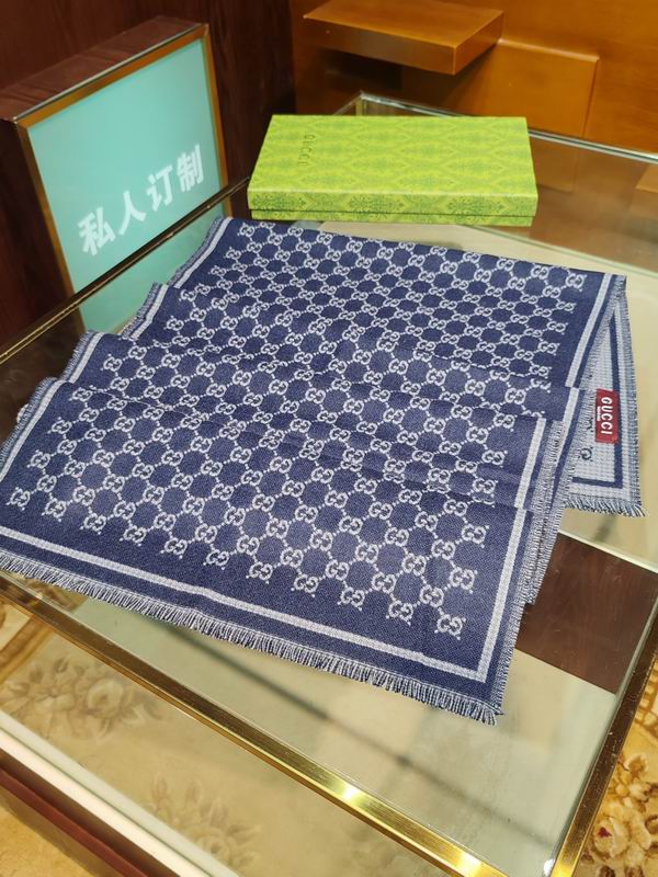 Gucci scarf 47X180cm 100%羊毛 E25 (10)