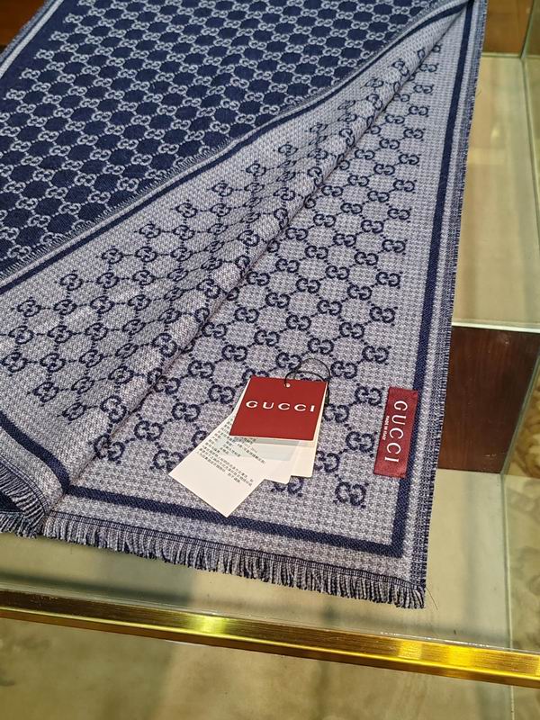 Gucci scarf 47X180cm 100%羊毛 E25 (12)