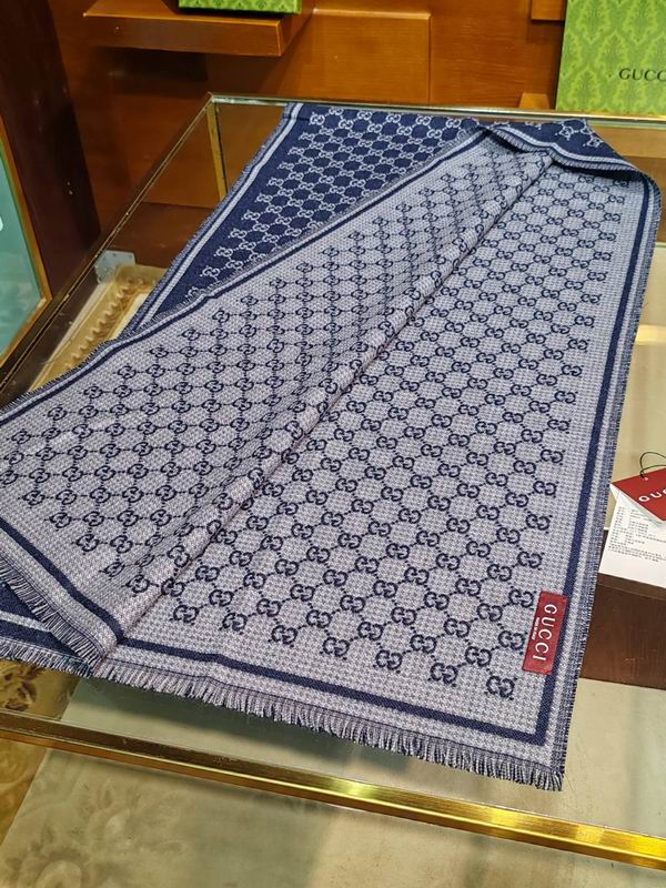 Gucci scarf 47X180cm 100%羊毛 E25 (13)