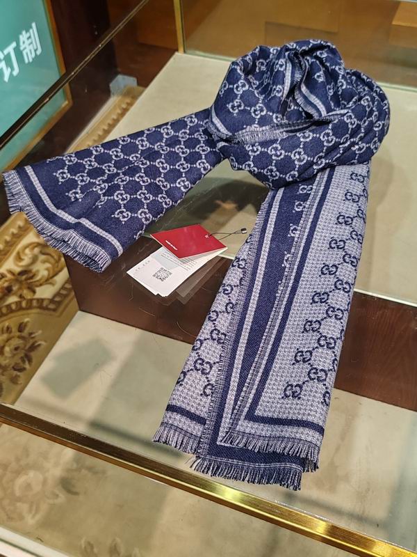 Gucci scarf 47X180cm 100%羊毛 E25 (15)