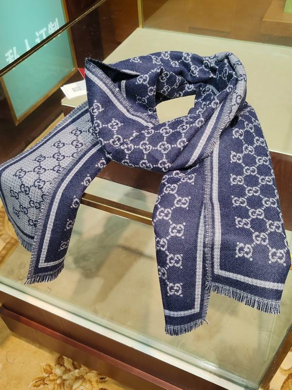 Gucci scarf 47X180cm 100%羊毛 E25 (16)